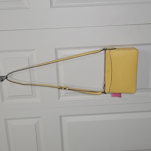 Kate Spade Butter Yellow Crossbody Bag with Minimalist Design NWT - Picture 13 of 13